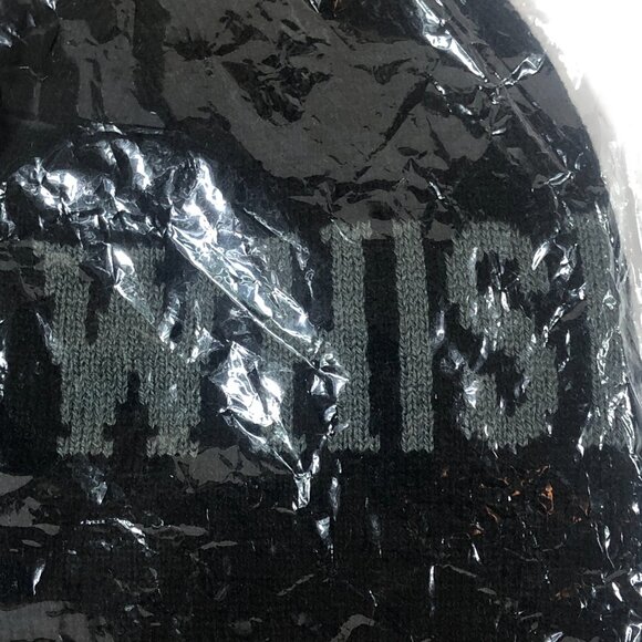 The Whiskey Run Acrylic Pom stretch Beanie Hat Cap Knit - Picture 3 of 4